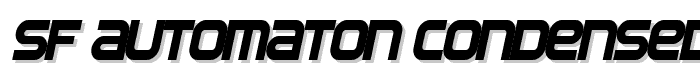SF Automaton Condensed Oblique font